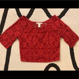 Crochet Crop Top NWT